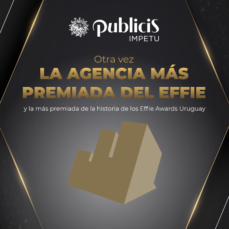 PublicisImpetu's tweet photo. ¡Nuevamente somos la agencia más premiada en los #EffieUruguay!🦁💪🏻

Felicitaciones a todo el equipo por su gran trabajo y por supuesto, a todos los clientes que confían en nosotros.🙌🏻

@EffieAwards