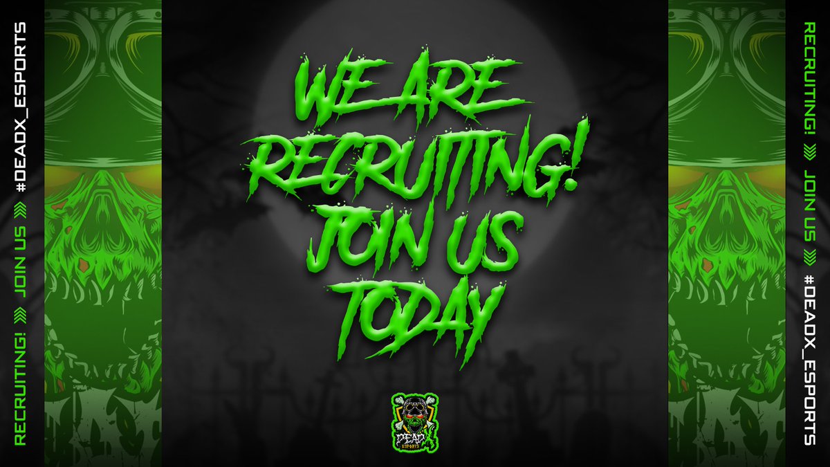 DeadXeSports's tweet photo. We're back in operation!
Currently looking for the following
Cod players Both Male/Female
Overwatch players (Will be trained/Ran by the co Owner of DeadX)
Fortnite,Apex,Valorant players
Send us a dm and apply today as our dms are open 😄
We are going to pick a random follower for the @DubbyEnergy giveaway we had going as well !