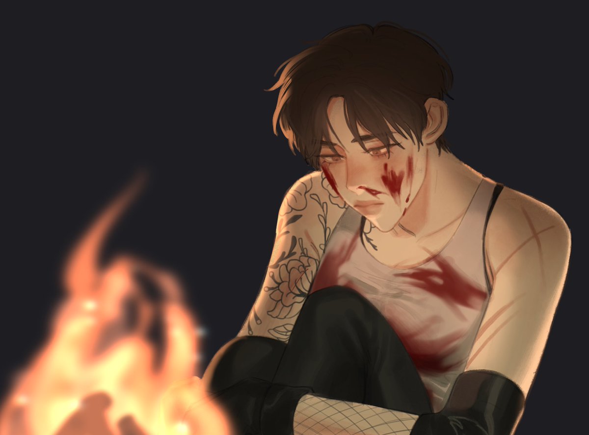 RoxanneK_MCC_'s tweet photo. #Roleplay_MCC

10:13 PM

ในขณะที่คุณเดินลาดตระเวนอยู่ คุณก็พบกับกองไฟที่จุดอยูา เมื่อเดินเข้าไปใกล้ๆ คุณก็จะพบกับร็อกแซน 

สีหน้าดูไม่ดีเท่าไหร่นัก พร้อมกับเนื้อตัวที่เปื้อนเลื อด เต็มไปหมด

“…” 

เธอเงยหน้ามองคุณแต่ก็ไม่ได้พูดอะไร

(+บวกน้องในสภาพนี้ได้เลยฮะ)

Cr:Lumphty https://t.co/EDFEJ9GN2w