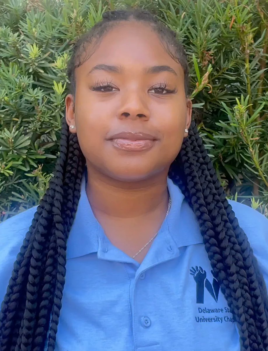 DSUAgSciTech's tweet photo. Miss Amber Fitch, Pre-Vet major, c/o 2026, welcomes the incoming freshman class to the College of Agriculture, Science and Technology @ Delaware State University! #YouBelongHere #DSUHornets #DSU https://t.co/l2jNY1gJWS https://t.co/5Tr3BCnaH3
