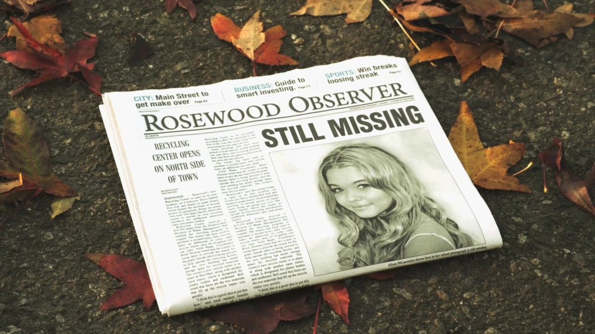 14 years ago today, Alison DiLaurentis disappeared.