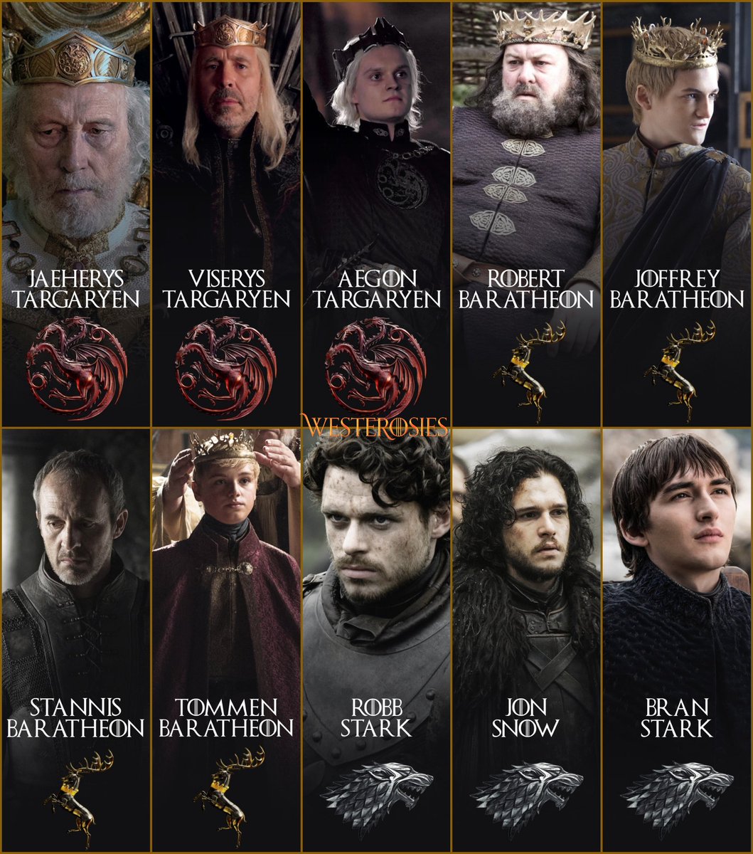 Which King from Game of Thrones or House of the Dragon is your favourite?