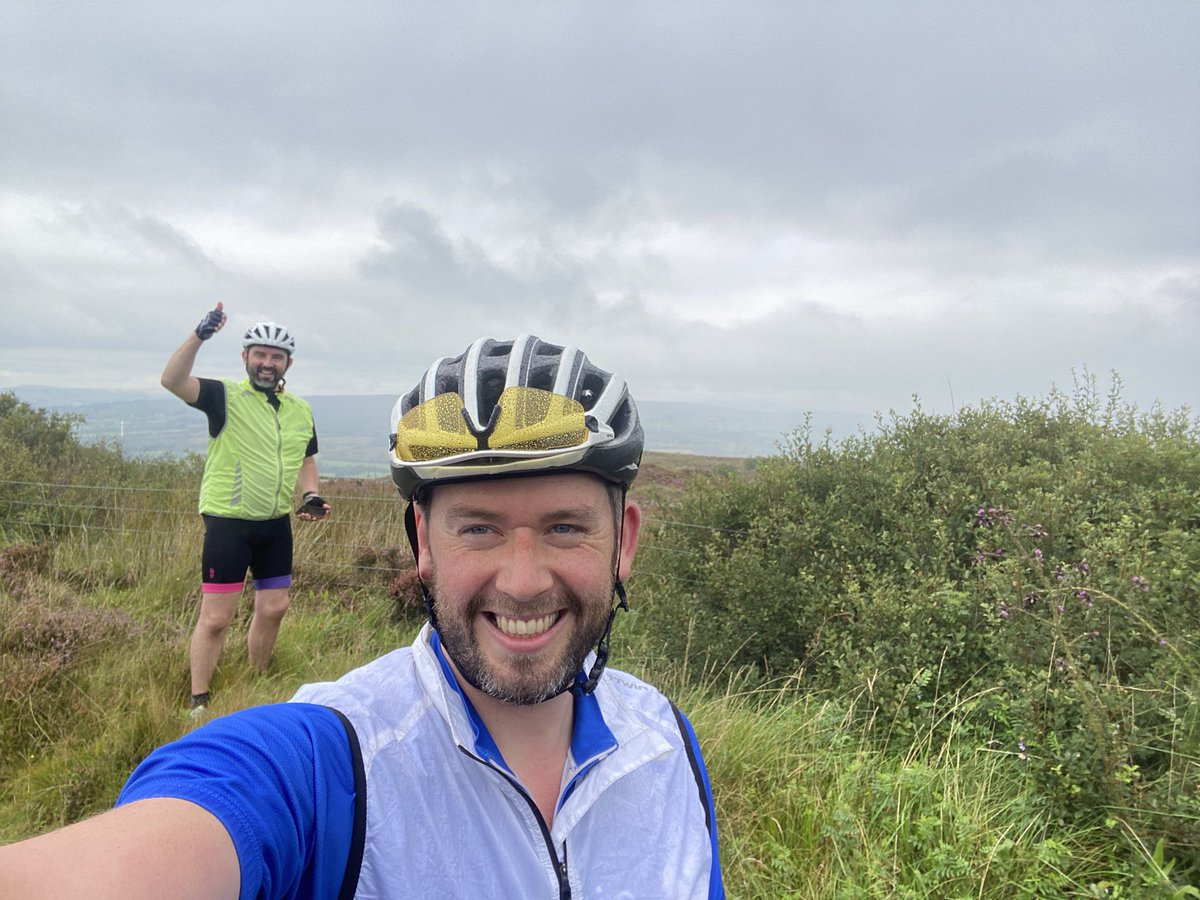 Another day down 41 miles done Armagh to Omagh over the Sperrin Mountains - bit of a slog after yesterday 🥵 time for a pint with @drcliffshelton