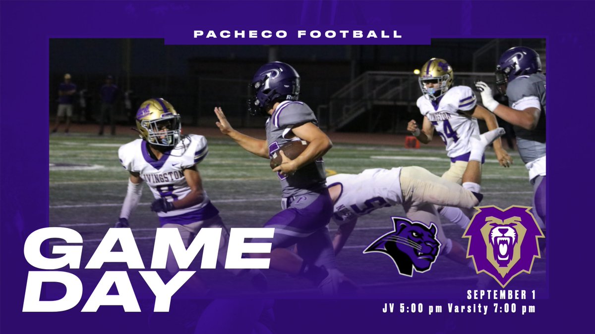 PachecoPanthers's tweet photo. Good luck to JV and Varsity taking on Bradshaw Christian tonight at Veterans Stadium.  
If you can't make it check it out for free on our streaming site: https://t.co/MwIXkBmsQa and search Pacheco High. https://t.co/NwhFWZtwXl