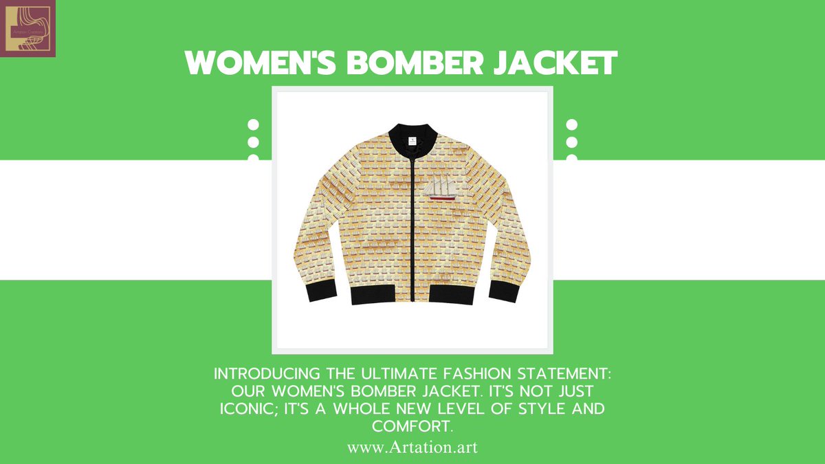Artation_art's tweet photo. โจ Elevate Your Style with Our Iconic Bomber Jacket! โจ
๐Contract Us- https://t.co/aISMBD1LNb
๐purchase- https://t.co/Qi3rvskSiQ
.
#BomberJacket #CustomFashion #IconicStyle #WomensFashion #AllOverPrint #StandCollar #FashionStatement #OOTD #CustomizeYourStyle #ComfortandStyle https://t.co/mJrtQedP1I