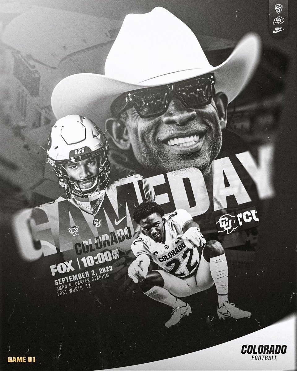 CUBuffs's tweet photo. Kickin' off a new era 🦬

@CUBuffsFootball vs. TCU at 10am MT on FOX 

#GoBuffs https://t.co/qh6eVuv91Q