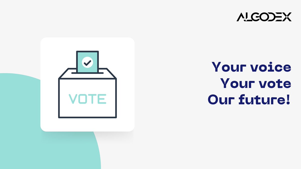 🗳️Exciting News!🌐
Introducing our brand new blockchain-based voting app, our way of giving the community a voice.📢Calling on all ALGX token holders to participate in our three upcoming votes!📢 #BlockchainVoting #ALGXVote

app.algodex.com/vote