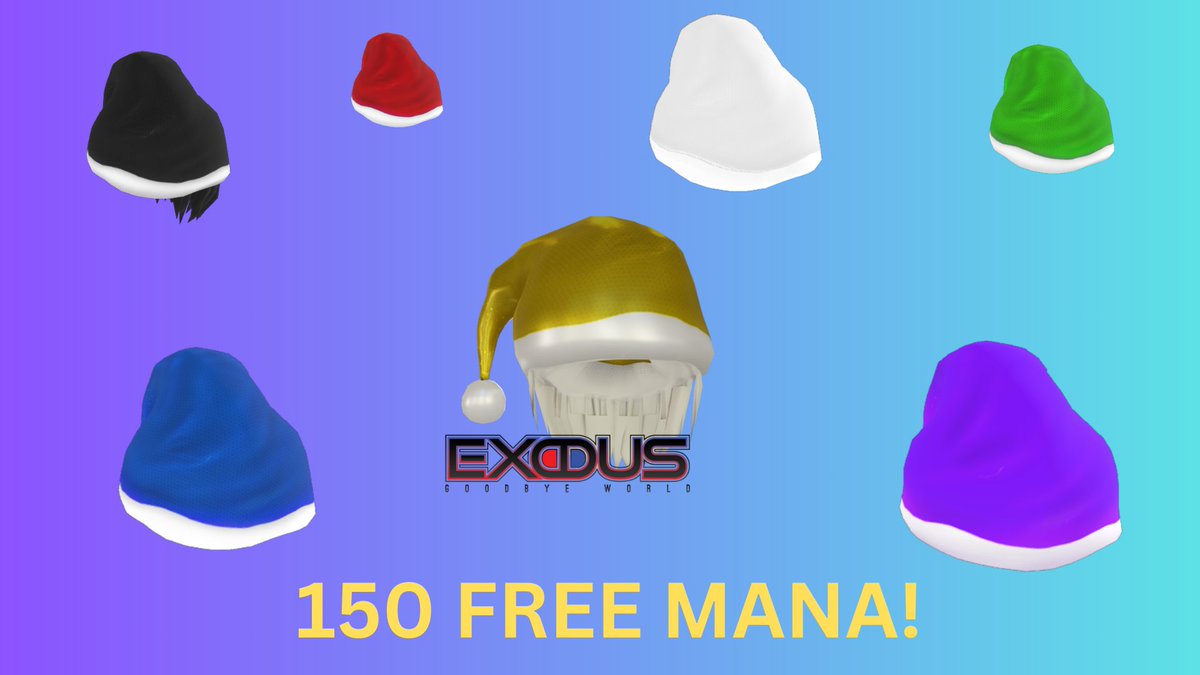 150 MANA GIVEAWAY!
Let's play a game for Labor Day Weekend! Winners will receive 1st = 150 MANA, 2nd = Gold Santa Hat, and 3rd = Purple Santa Hat.

✅ Comment 
✅ Retweet 
✅ Like

How to play: Make a purchase of 1 or more santa hats on the Decentraland marketplace between time