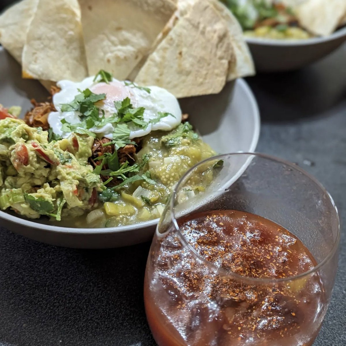 ReserveWinesUK's tweet photo. Our #FoodieFriday inspo comes from our very own @reserveatbents - pulled lamb chilequilles with guacamole and tomatillo salsa paired with a @‌banhezmezcalartesanal Bloody Maria.

#foodie #mexicanfood #mezcal #banhezmezcal #foodmatch https://t.co/9BRO6Nmhqg