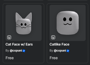 FreeUGCBundle's tweet photo. Get the new "Catlike Face & Cat Face w/ Ears" Bundle for Free!
Limited Time: Unknown
https://t.co/L5gyscrRtp
https://t.co/uJiDLjV6Ed
#FreeRobloxUGC #RobloxUGC #FreeUGC #FreeBundles #FreeBundle #UGC https://t.co/J1IrByOZUR