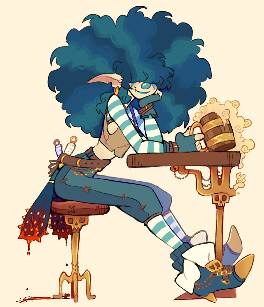 Scootioz's tweet photo. My clown OC, Gamble💙 https://t.co/JvZkuMoZvB