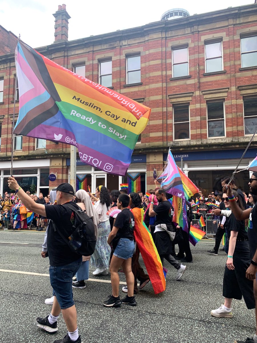 Hard to believe it's been nearly a week since Manchester Pride! Please enjoy some of the highlights from the parade in all their queer Muslim joy💕🏳️‍🌈