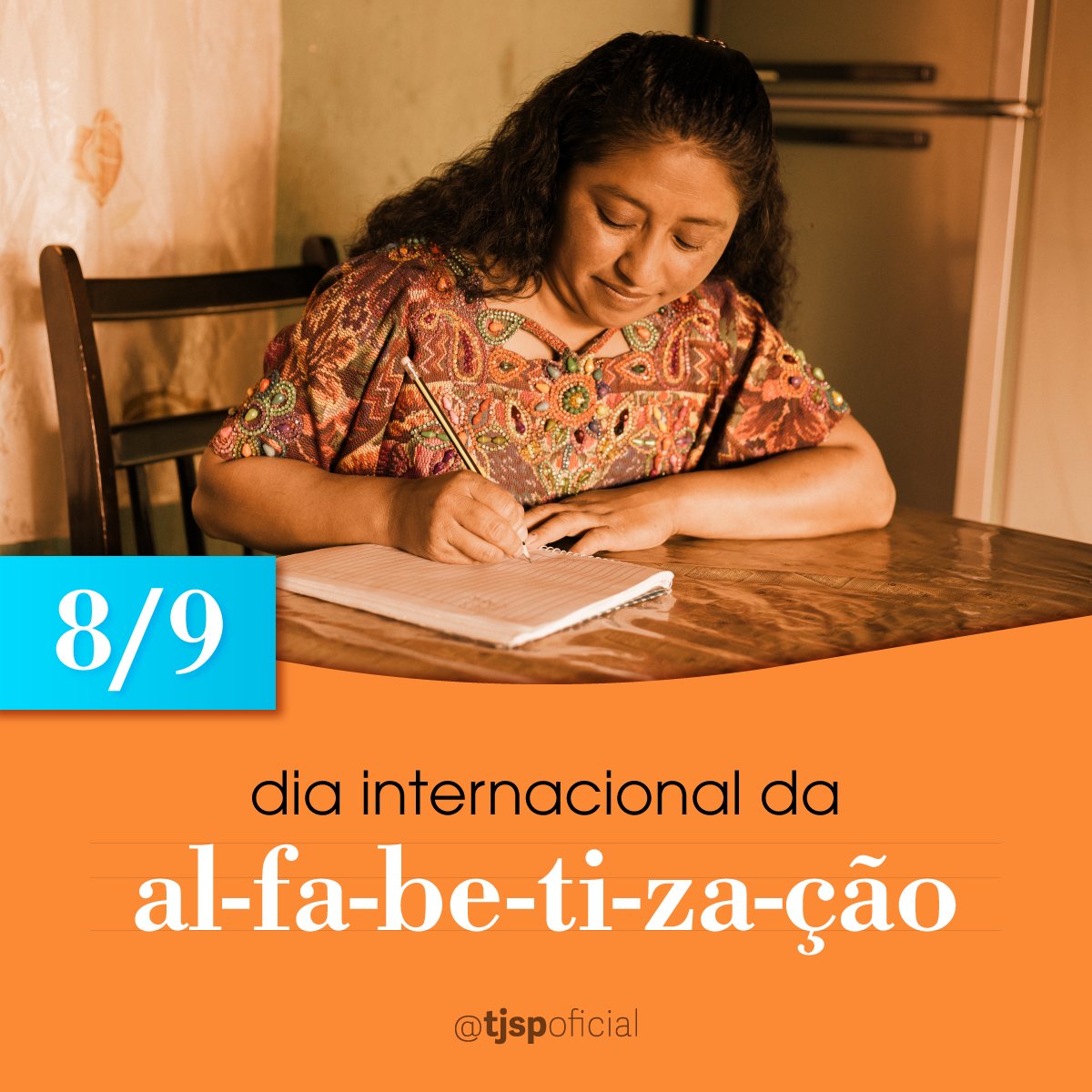 TJSPoficial's tweet photo. A data foi criada com a finalidade de ressaltar a importância da alfabetização para o desenvolvimento econômico e social e combater as desigualdades. #8deSetembro #DiaInternacionaldaAlfabetização #SomosTJSP #AJustiçaPróximadoCidadão #RedesSociais #SocialMedia #MídiasSociais https://t.co/TnIDrfyzgX