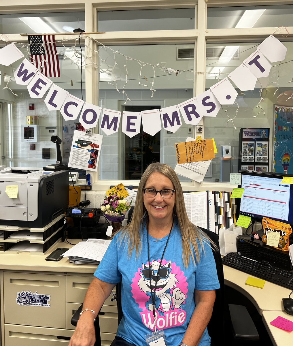 Welcome to Washington, Mrs. T! We are excited you joined the Wolfpack! 🐾