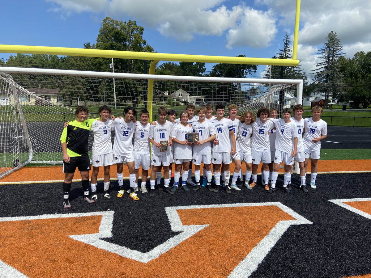 MexicoTigers's tweet photo. Congratulations to the Oswego boys varsity soccer team for winning the Mexico pre-season tournament.  They won the championship game over the Tigers by a 1-0 final, scoring on a corner kick late in the game.  Thanks to all the teams and families for a great tournament. https://t.co/LvAVuAneca