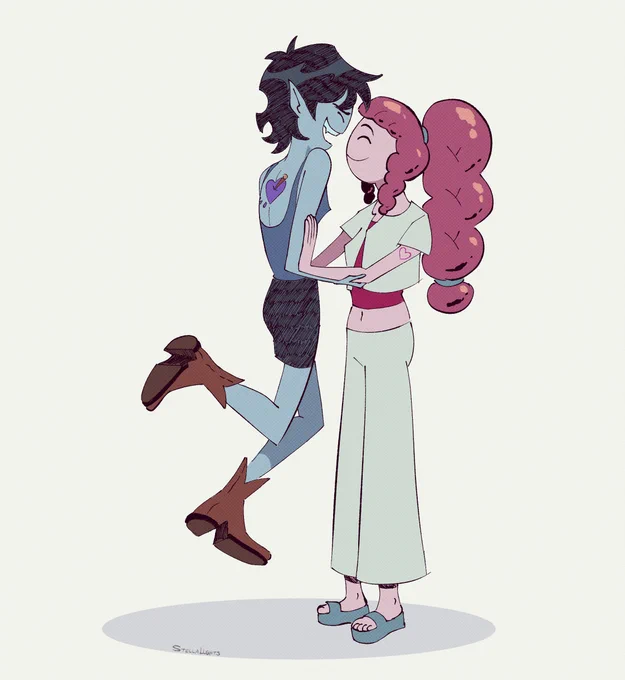 minor fionna and cake spoilers //so good to see them again  i wish the tattoos worked out... #bubbline 