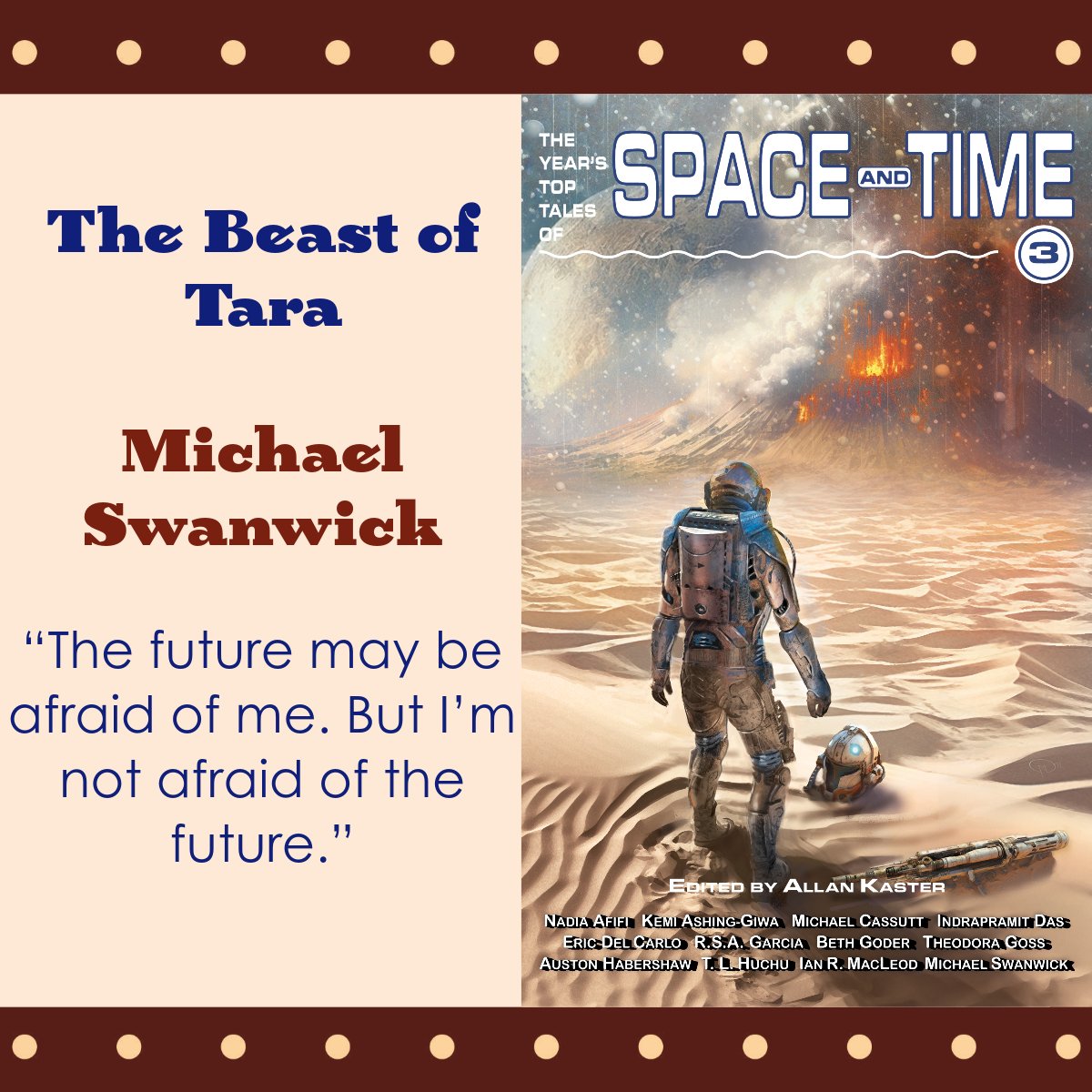 Time travel tall tale by @MichaelSwanwick
Paperback and ebook are out.
infinivoxsf.com/space-time-3