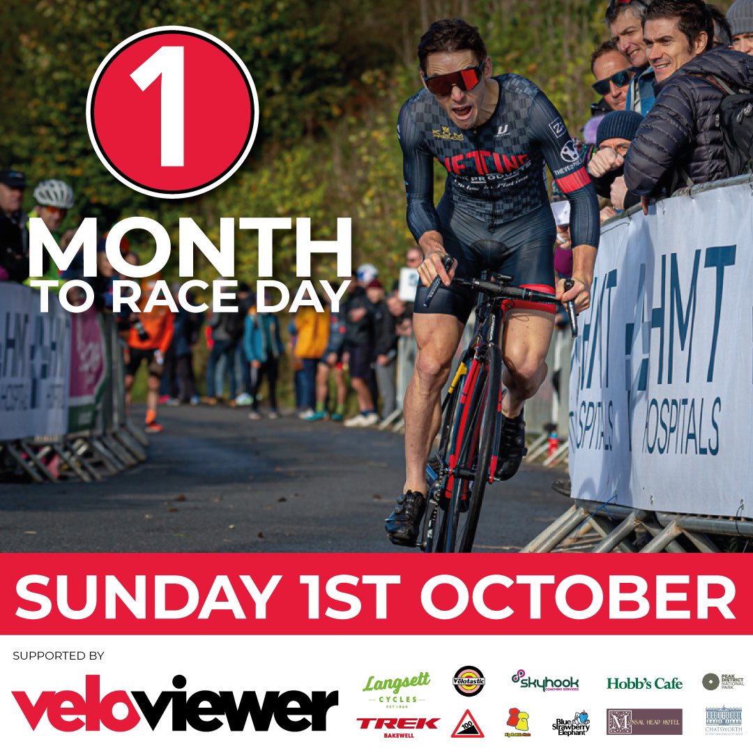 One month away. No, it can’t be, can it??? In exactly one month, the 93rd @VeloViewer Monsal Hill Climb will be on us. Get your entries in via our website: monsalhillclimb.com/entry-details/ #monsalhillclimb