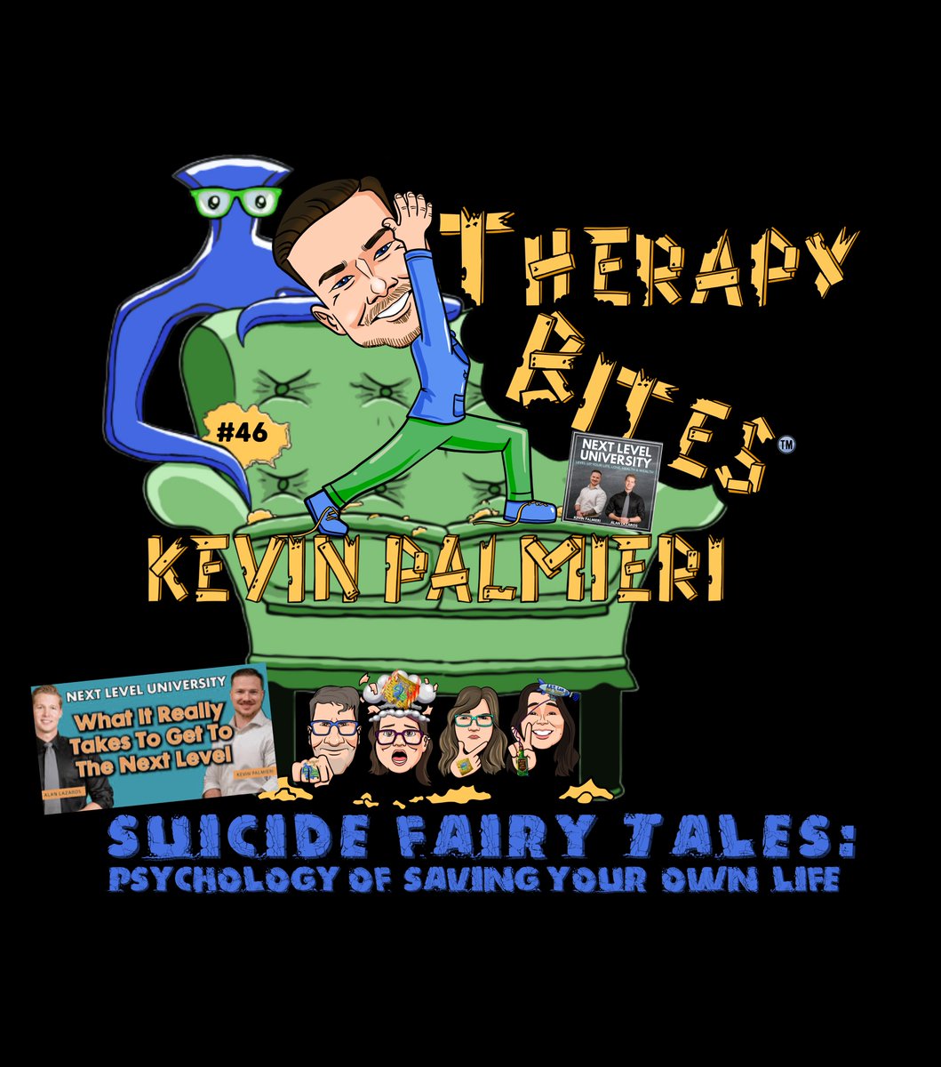 Hey TBAL Team! Be sure to listen to our special guest Kevin Palmieri in E46. Suicide Fairy Tales: Psychology of Saving Your Own Life. Find it on your favorite pod player! 

podcasts.apple.com/us/podcast/the…

#therapybites

<a href="/podbeancom/">Podbean</a> <a href="/Podnews/">Podnews podcasting news</a> <a href="/tpc_ol/">Clynt 'Nay Nay' Montgomery, The Podcast Collector</a> @PlanetXNetwork
