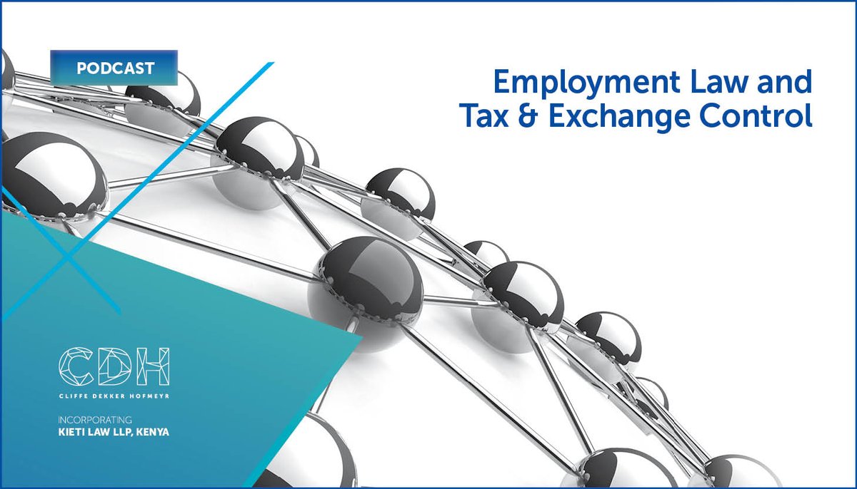 CDHLegal's tweet photo. #CDHConversations Podcast | Remote working in South Africa: The tax and employment law implications.
Listen here - https://t.co/1iK8qO2kZQ
#EmploymentLaw #TaxLaws #TaxAmendments #RemoteWorking https://t.co/iiBbRzQulo
