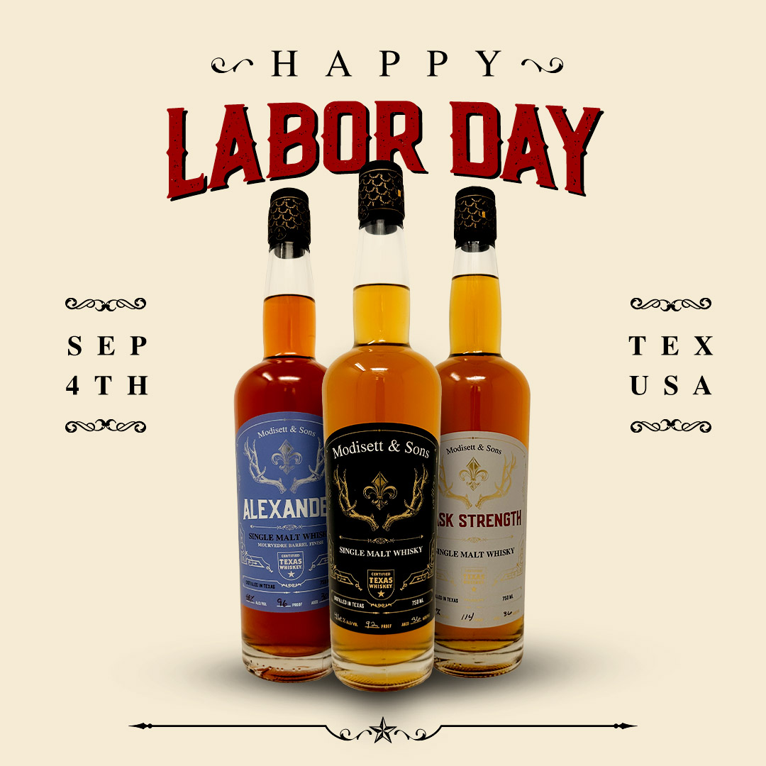 This Labor Day, let's raise a glass to hard work and dedication! Celebrate with a sip of our finest single malt, crafted with passion and precision. Happy Labor Day! #americanwhiskey #whiskeylovers #whiskeytribe #whiskey #singlemalt #instawhiskey #texaslife #labordayweekend