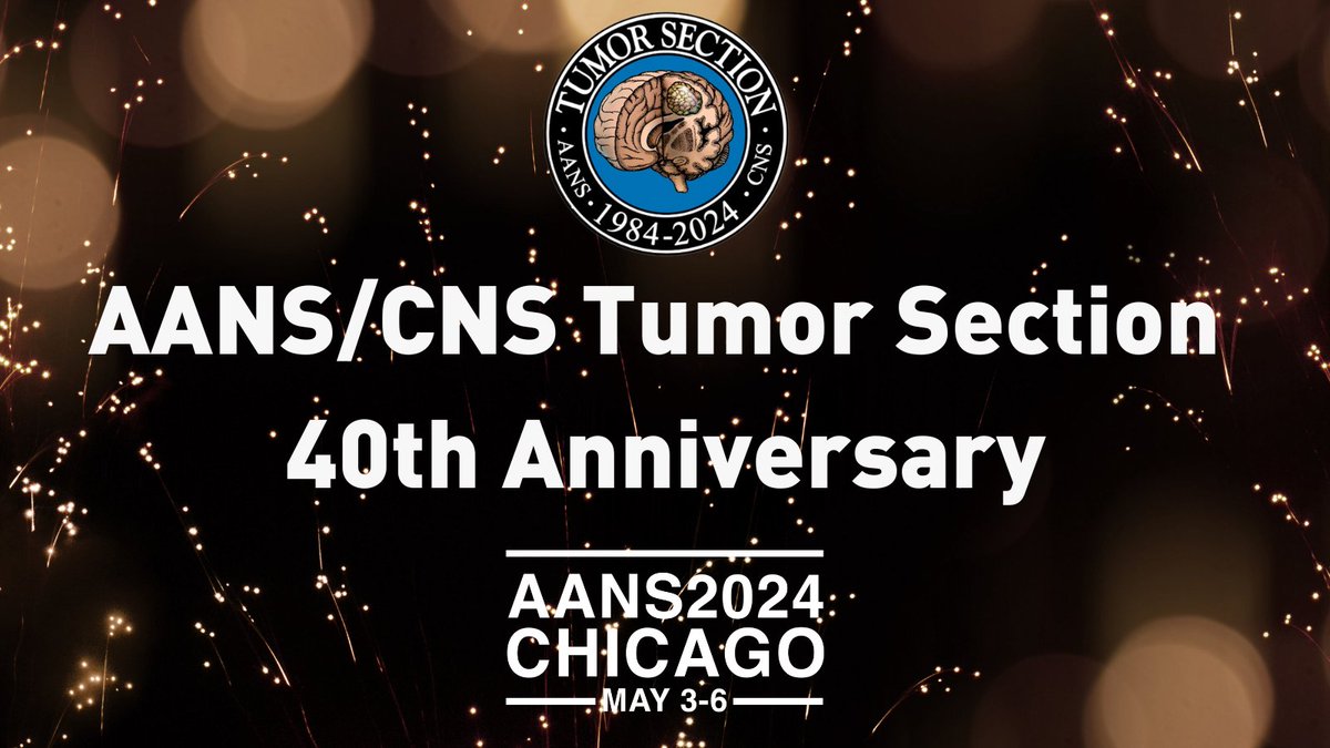 Join the celebration of the AANS/CNS Section on Tumors 40th Anniversary taking place at #AANS2024 in Chicago. ow.ly/Q4IB50PGnxX