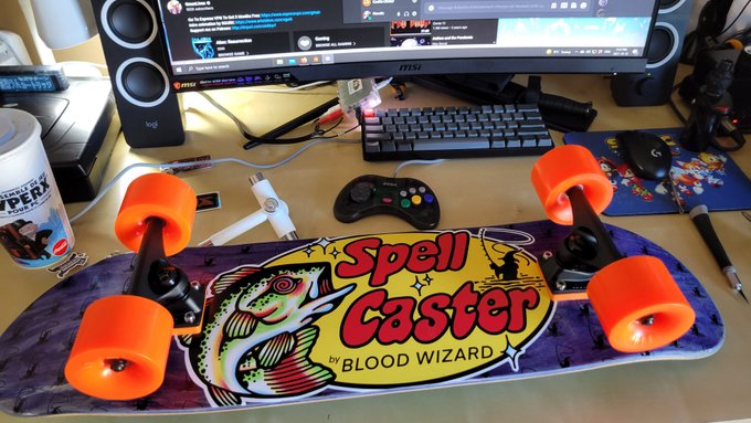 I remembered the cool thing I wanted to post here, it was the skateboard I built.  It has a fish on it<a href="/tag/yegpride"class="tags"><span>#yegpride</span></a><a href="/tag/yegprideparade"class="tags"><span>#yegprideparade</span></a><a href="/tag/edmontonpride"class="tags"><span>#edmontonpride</span></a>