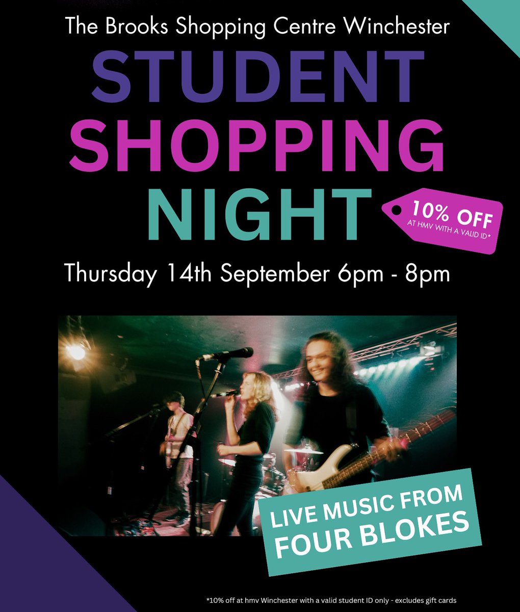 Calling all students! We have a one off evening where you can get 10% discount! With live music from Four Blokes!