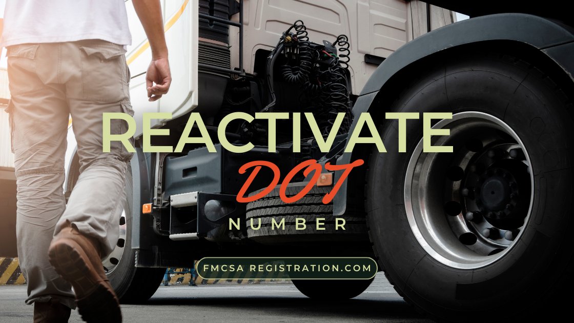 getUSDOTnumber's tweet image. 📢 Need assistance on how to reactivate your DOT number? Look no further! Check out this helpful guide: bit.ly/3s4yfwT Feel free to reach out if you have any questions. We're here to help! 🤝 #DOTnumber #ReactivationGuide