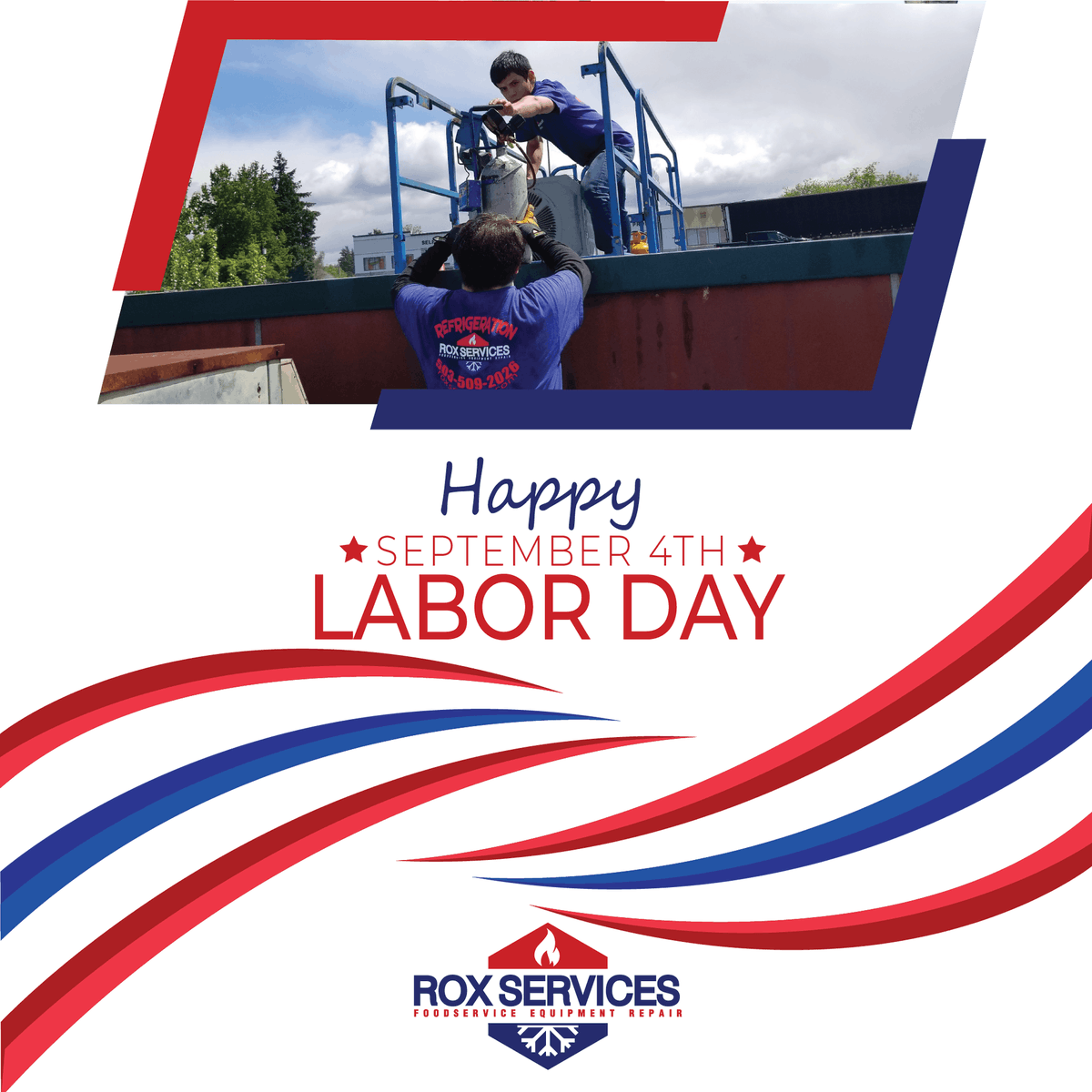 RoxServices's tweet photo. In observance of Labor Day, our offices will be closed on Saturday, September 2rd - Monday, September 4th, We will return to our normal business hours on Tuesday, September 5th.

We look forward to assisting you with your needs after the holiday. Happy Labor Day ! https://t.co/g7kdoYWhBU