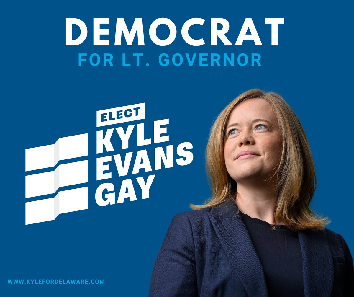 Yesterday, I shared that I’m running to become DE's next Lt Gov. I truly believe in the vision we’ve imagined for the future of DE, and I couldn’t be more honored by how many of you believe in it too. Join us at kylefordelaware.com to learn more, chip in & get involved! 🎉