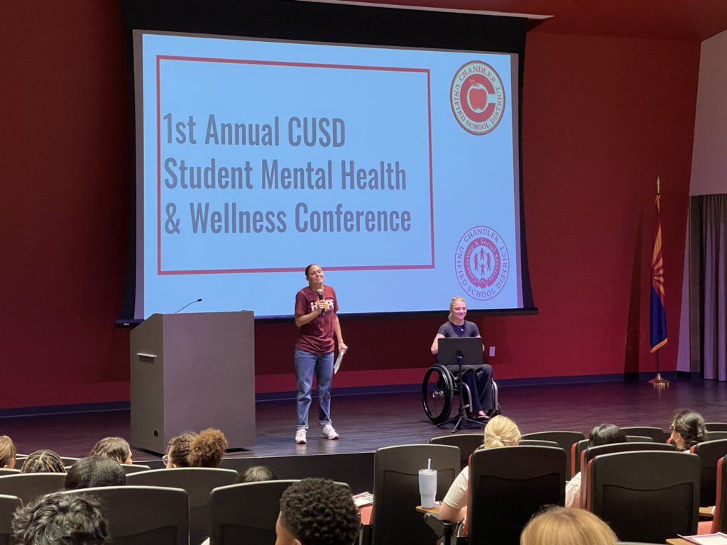 Thrilled to be listening to the keynote at the first Student Mental Health and Wellness conference brought us by @CUSDCounseling #proud2BCUSD