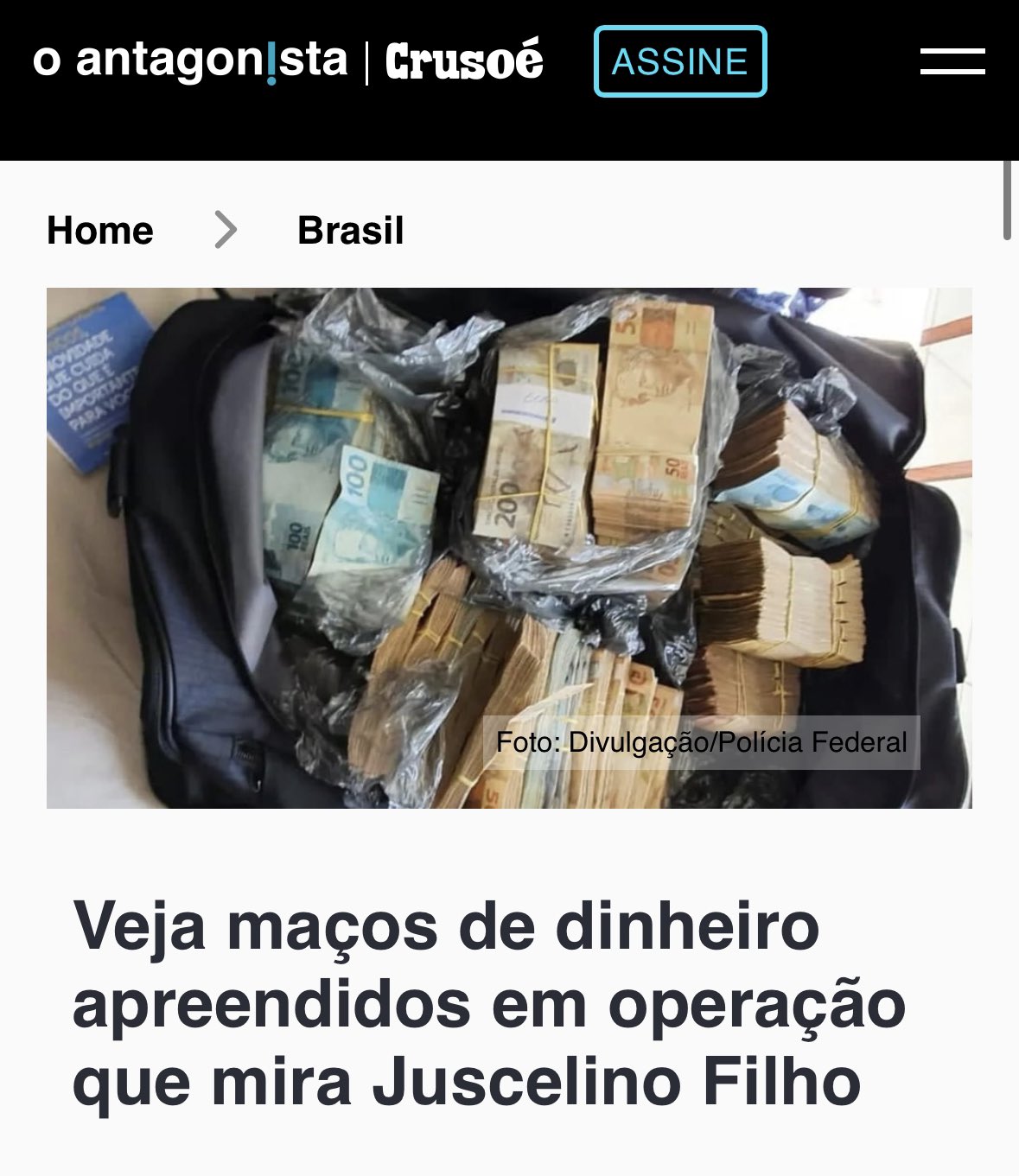 A polícia na mira - Crusoé