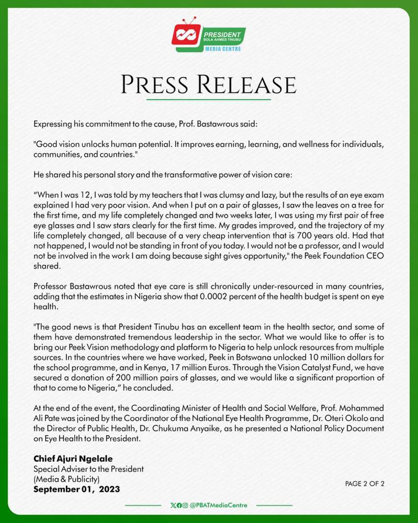 _Abenyy's tweet image. Press release #VillaToday