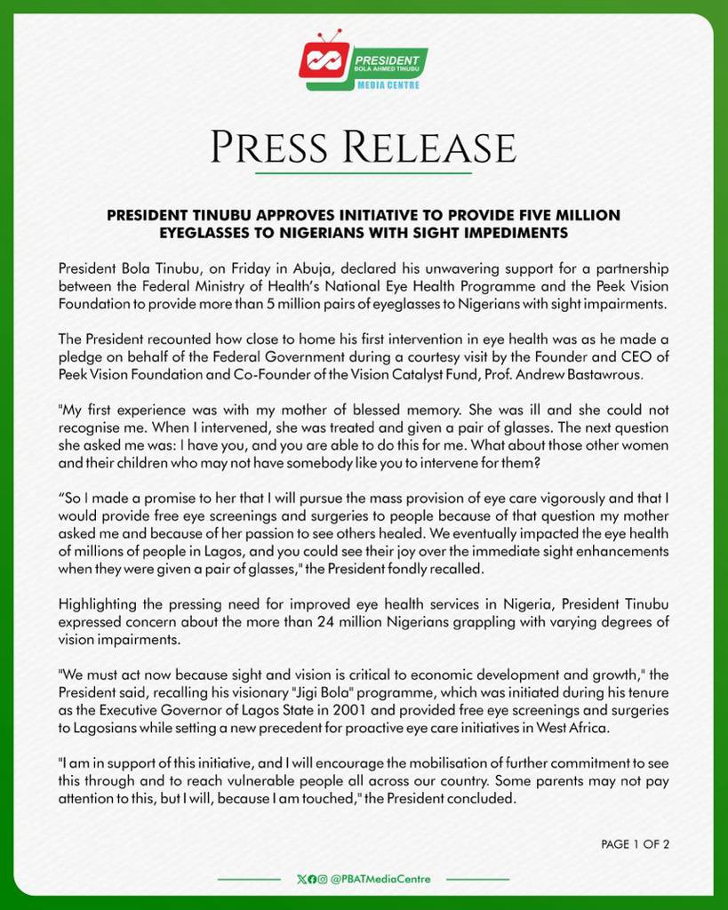 _Abenyy's tweet image. Press release #VillaToday