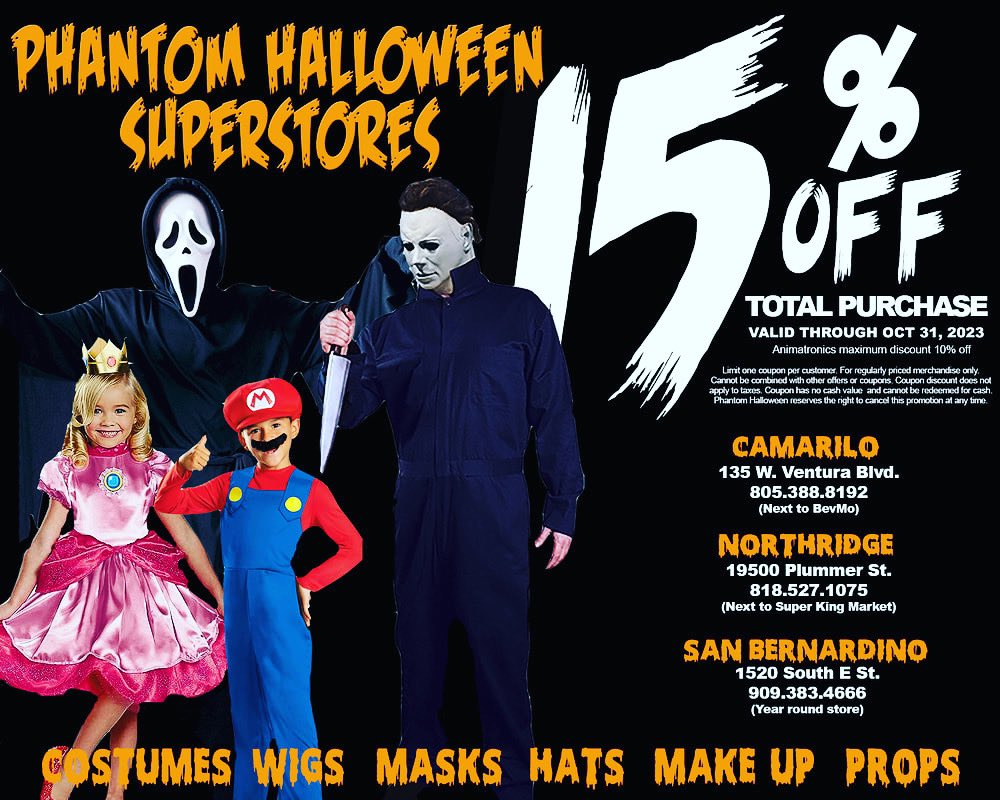 HalloweenSuper's tweet photo. We re NOW OPEN!

#halloween #coupon #sanbernardino #northridge #camarillo #halloweenstore https://t.co/8KV0udeiHW