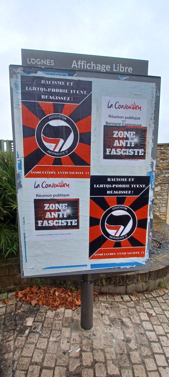 Asso_Antifa77's tweet photo. Hier soir, 2 équipes de l'afa77 étaient mobilisés pour une session collage à Lognes et à saint Fargeau Ponthierry.
Ne laissons pas de place aux fasciste
Dans le 77 comme partout, #RiposteAntifasciste
#afa77 #fckFaf #antifa #antifasciste #fcknzi #refugeeWelcome https://t.co/rRYTrDRLL8
