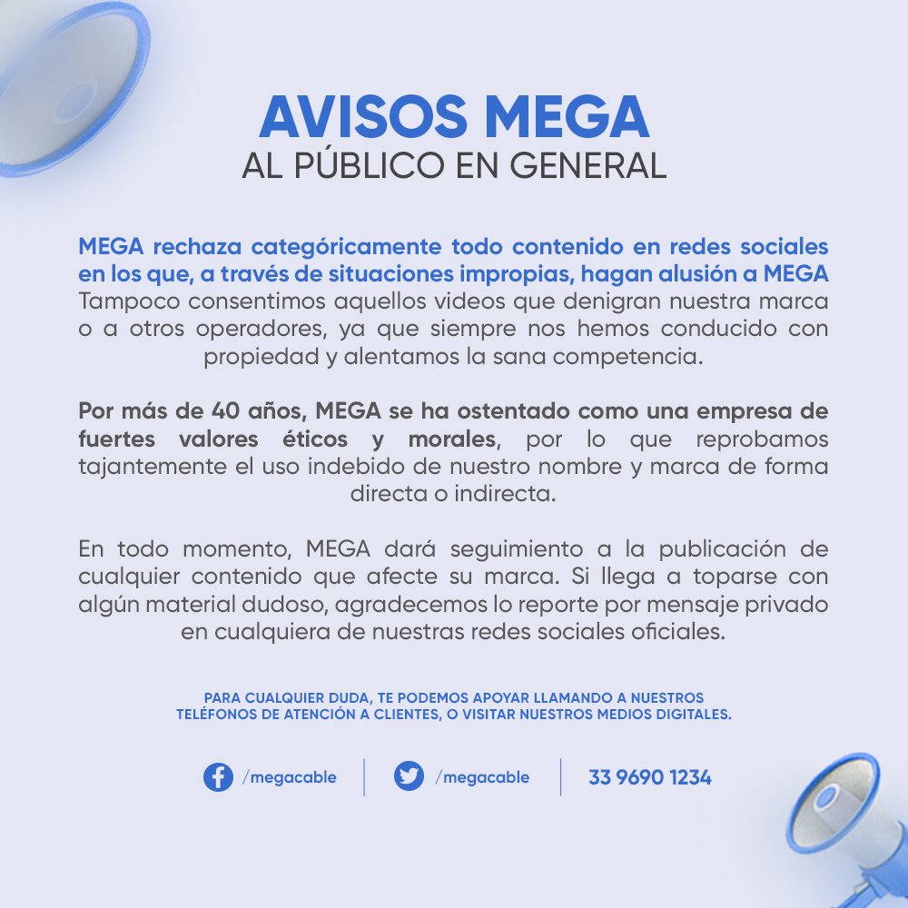 Megacable tweet media