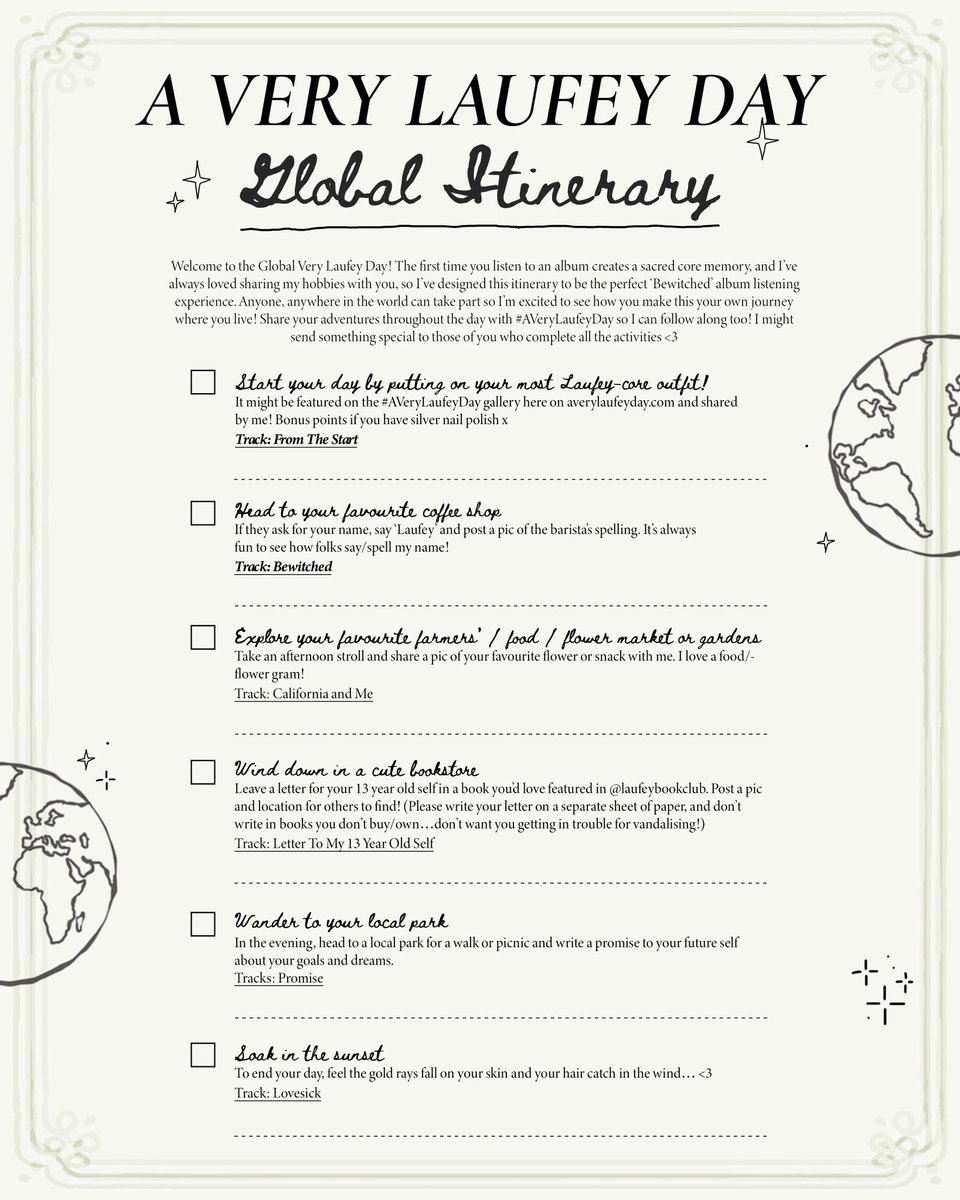 laufey's tweet photo. Incredibly excited to announce that September 10th will be A Very Laufey Day across the world 🌎🌎 I’ve curated itineraries for all of us to have the perfect Laufey day together to celebrate Bewitched! View your itinerary now and sign up for updates here https://t.co/Asuxs2BHFa https://t.co/5OuMctUVJV