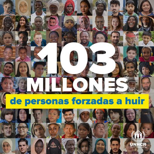 103 millones de personas en todo el mundo han tenido que huir de sus hogares por culpa de las guerras, la persecución, la inseguridad o las violaciones de derechos humanos. @ACNURamericas trabaja para apoyar a quienes se ven forzados a huir: acnur.org/#_ga=2.8060021…