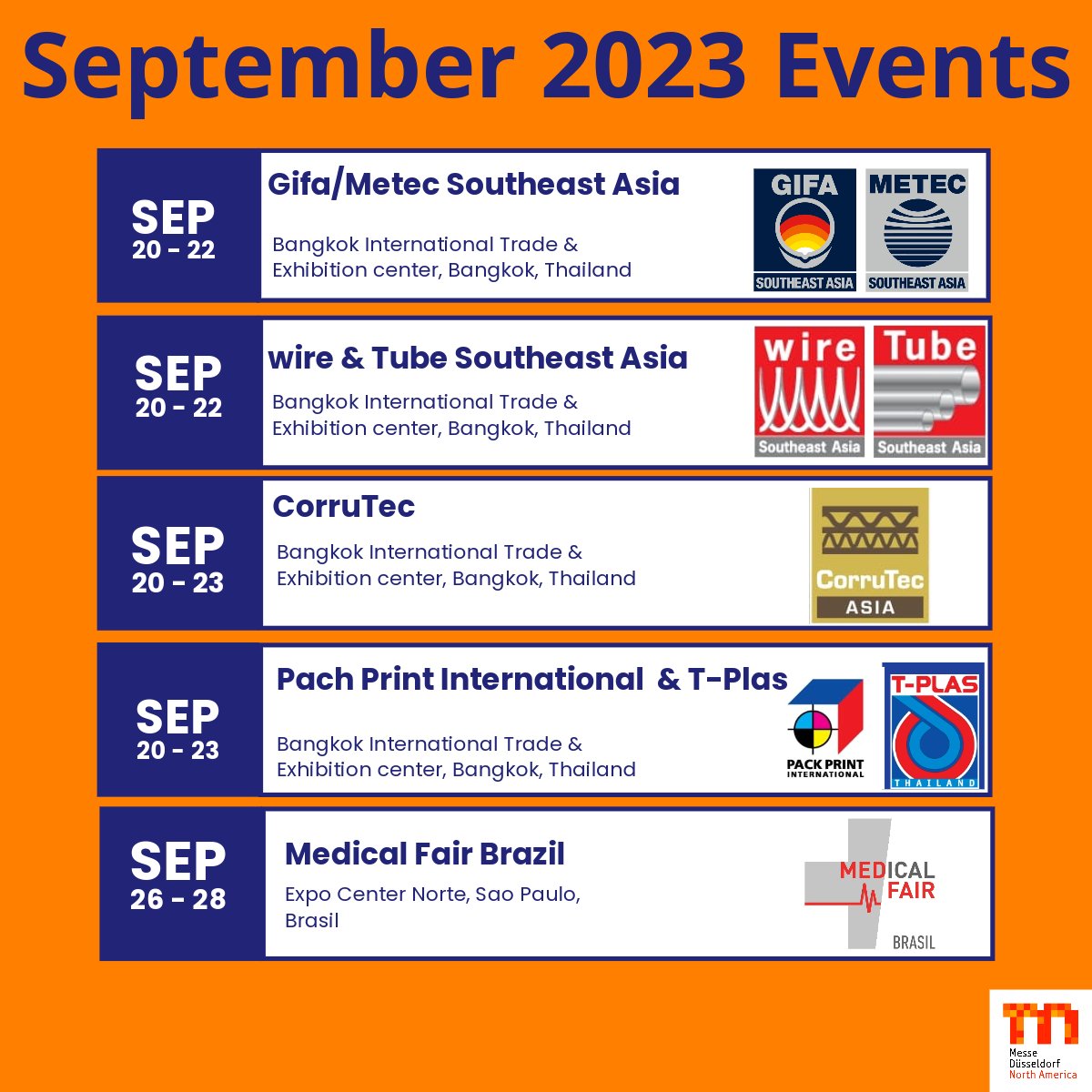 Happy September! This month, we have more events than we can count! Wishing everyone a safe travel and a successful event!