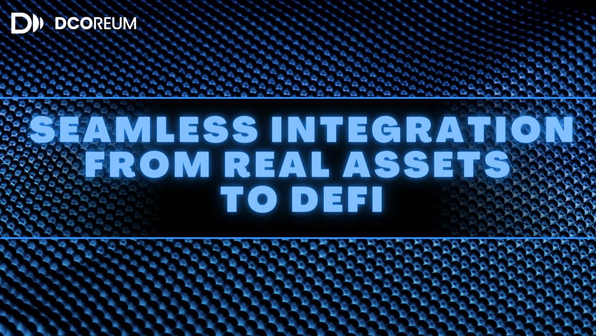 有了 $DCO 和 RWA，您的实物资产可以与去中心化应用程序互动。

从房地产到 DeFi 贷款，未来是无缝的！💡