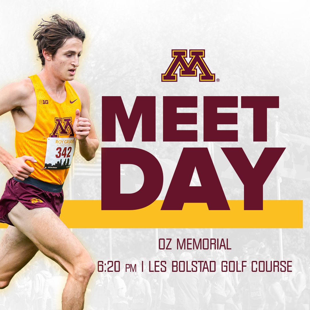 The #ncaaXC season has arrived! The #Gophers begin the season tonight at 6:20 p.m. (Men) and 6:50 p.m. (Women)! PREVIEW: z.umn.edu/preOZ23 LIVE RESULTS: z.umn.edu/ozLive23