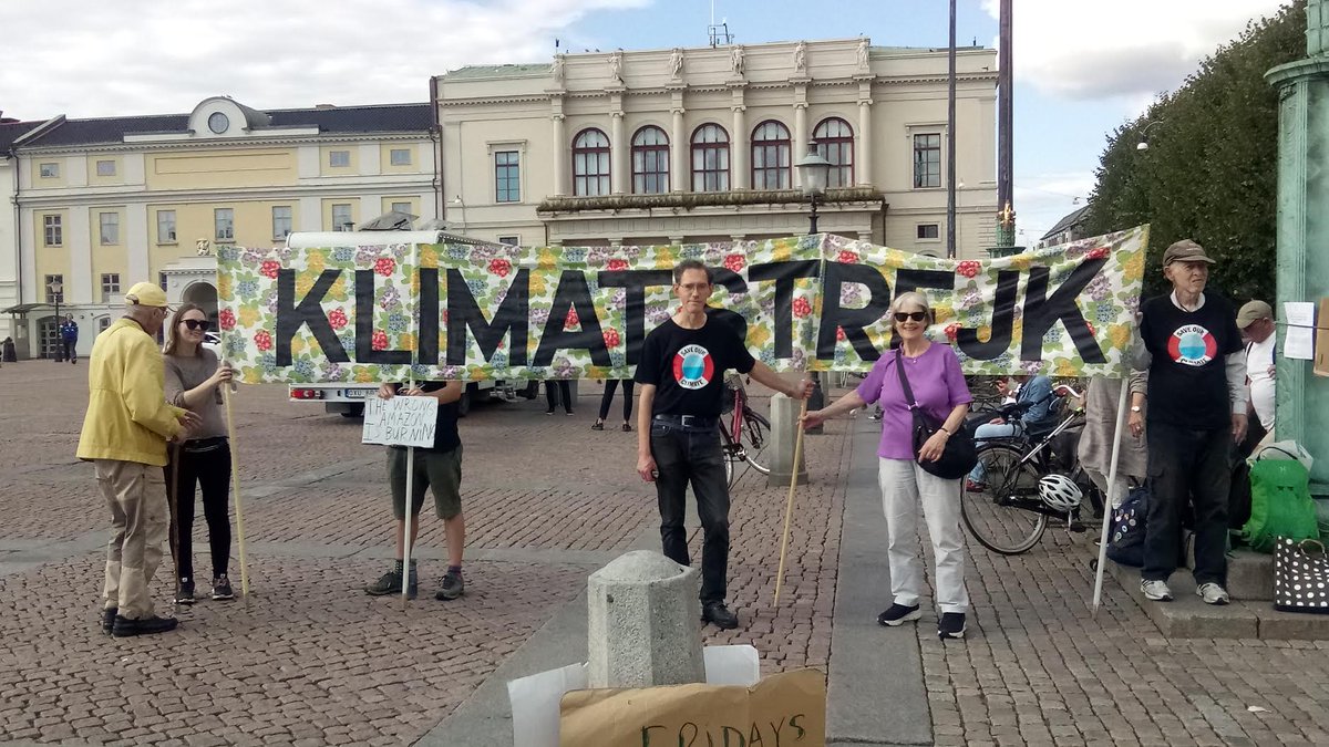 #FridaysForFuture #ClimateStrike 1 september i Göteborg på Gustaf Adolfs torg @FFF_goteborg