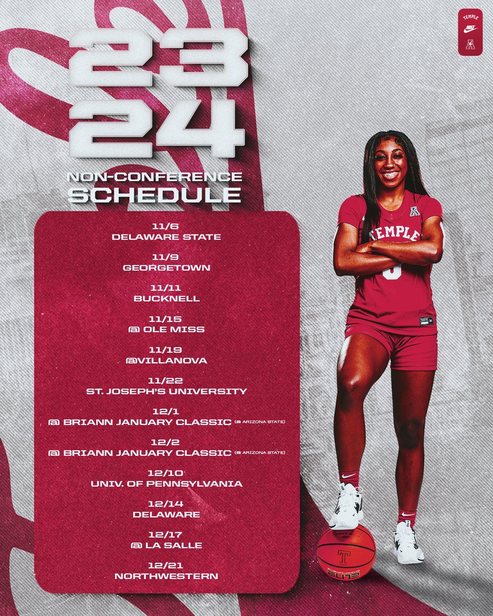 The 2023-24 non-conference schedule is here👀👀