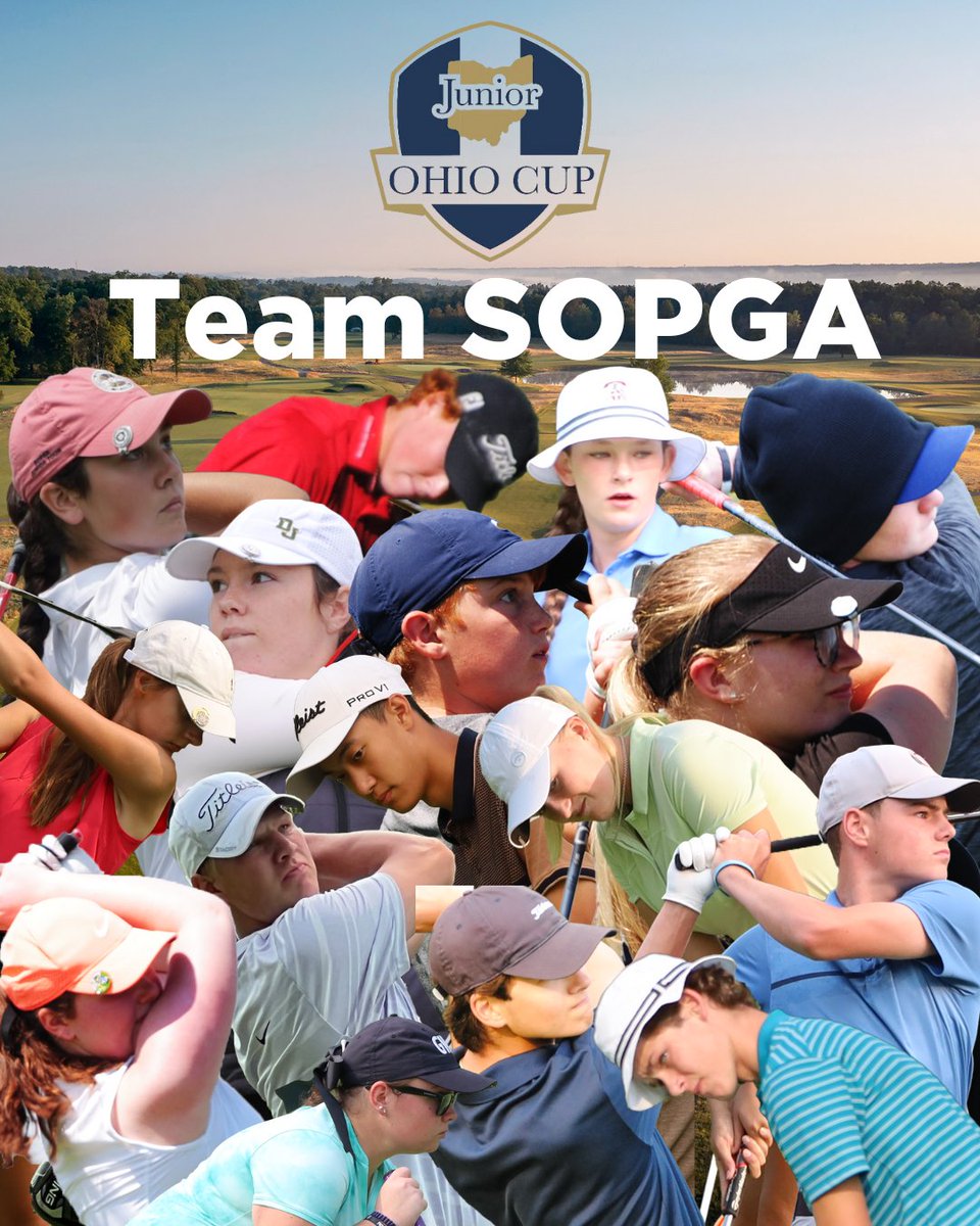 SOPGAJrTour's tweet photo. Announcing Team SOPGA for the Inaugural Junior Ohio Cup!

These juniors will take to Westfield Country Club October 28-29 to represent the Southern Ohio PGA!  

Meet the Team: https://t.co/UMBh4Hi40b 

#SOPGAJrTour #SOPGAJrGolf #SOPGAJuniorGolf
@SouthernOhioPGA https://t.co/gu43WuGmn7