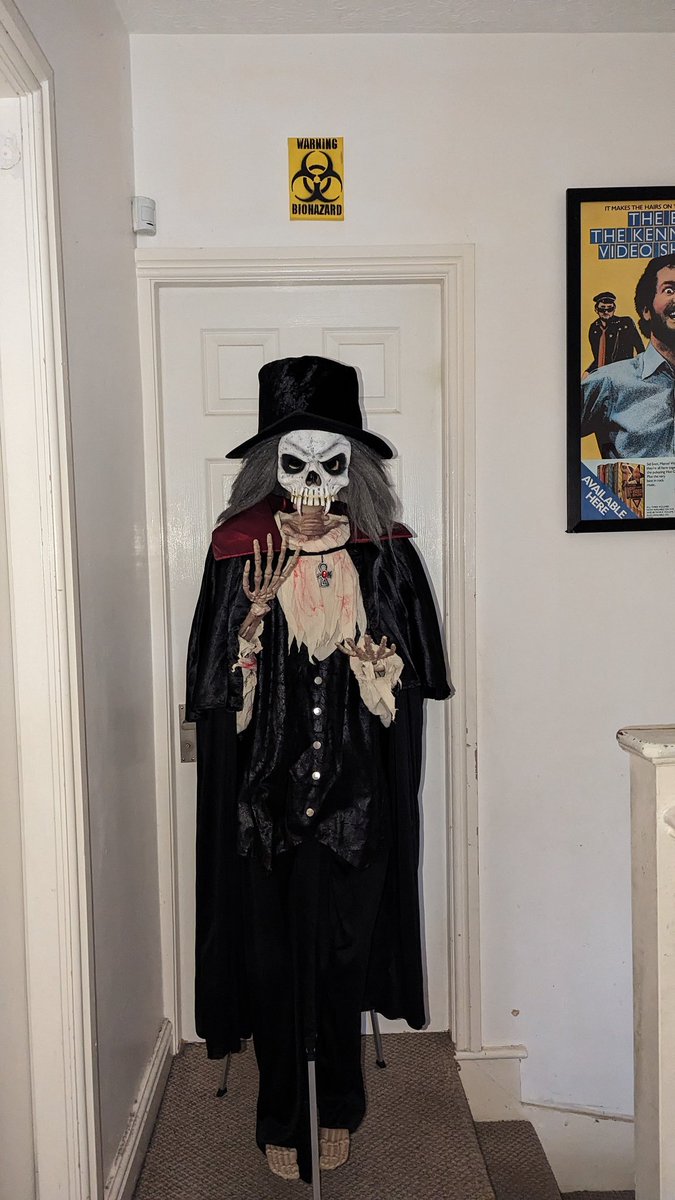 WillowBwolfie's tweet photo. @MatthewSantoro Spooky season all year round in my house😁 Our latest edition to the household, created by me🤪 https://t.co/FnEVSdEKfJ