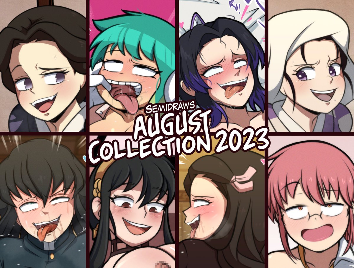 SemiDraws's tweet photo. AUGUST COLLECTION 2023 

All the drawings I did during the month of August! 

It includes:
- 16 pics in HD! 
- 7 Comics! 
- Some variants!