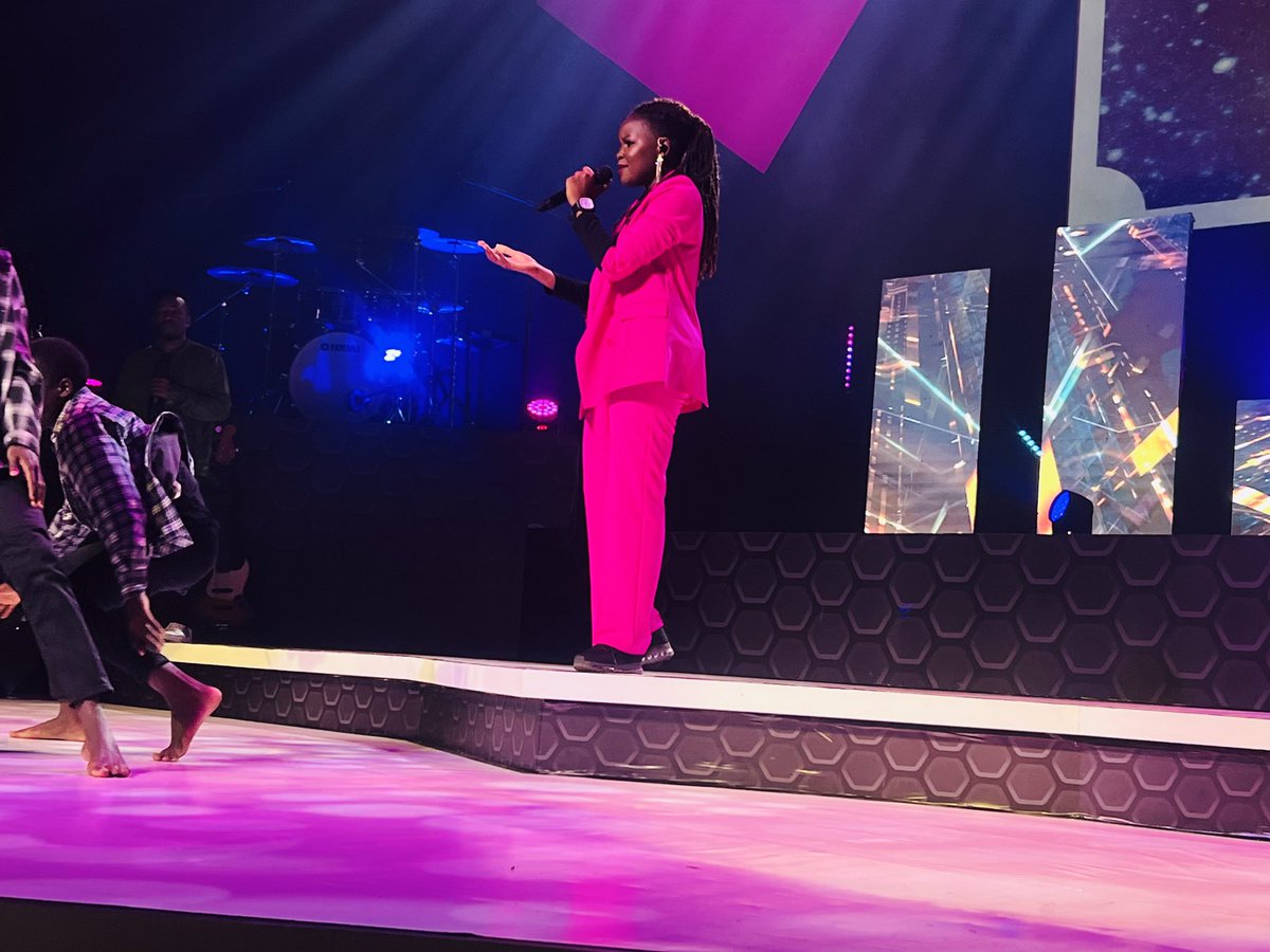 powerfmuganda's tweet photo. A soulful performance by @256Karungi a #PFMPresents alumni from the class of 2021. 

She has reminded all the ladies in the building that they are beautiful in her song “Beautiful” 

#PFMat25 https://t.co/UZ0Gkupbvi