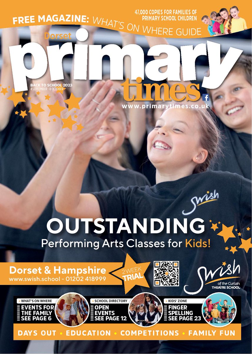 Our Back To School issue is out from today with <a href="/swishtheatre/">Swish Of The Curtain</a> as our cover stars!
